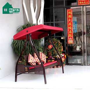户外双人秋千铝合金庭院摇椅秋千室外花园室内阳台家用网红荡秋千