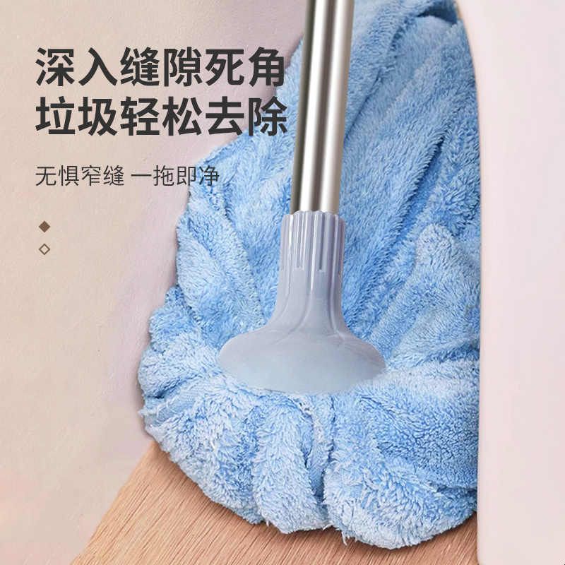 美宝琳老式拖把家用一拖净吸水拖布毛巾布条墩布替换头1把图片