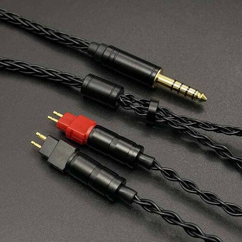 4.4平衡适用森海hd650 hd660s hd600 hd580 hd25耳机升级线单晶铜