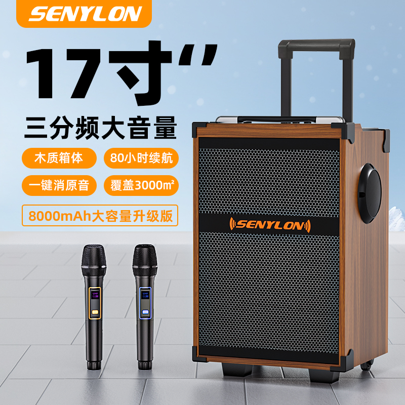 广场舞音响2025新款户外k歌大音量移动拉杆音箱蓝牙舞台演出专用