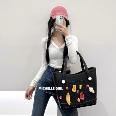 MG大号沙滩野餐收纳敞口洞洞包