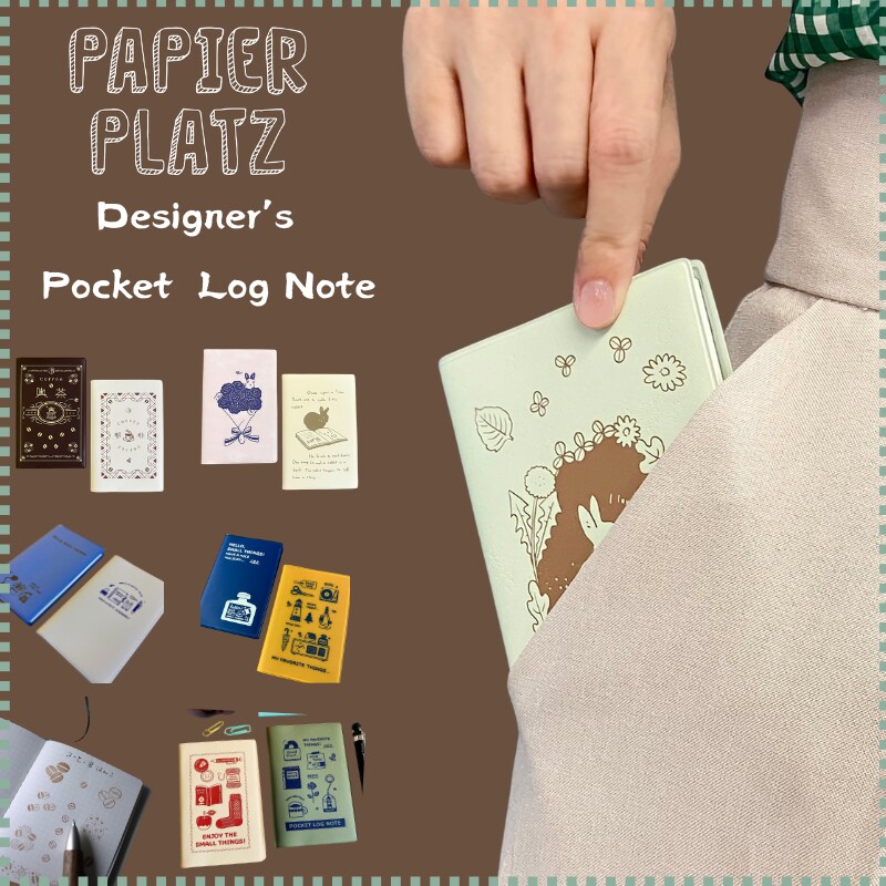 口袋笔记本艺术家联名日本制PAPIER PLATZ手账便签计划本Eric