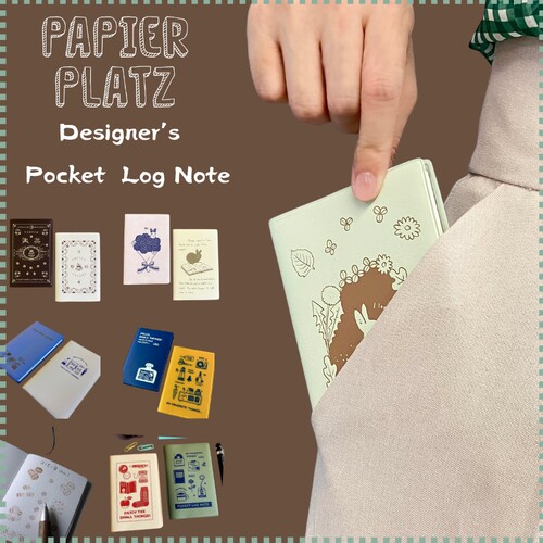 口袋笔记本艺术家联名日本制PAPIER PLATZ手账便签计划本Eric