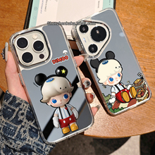 潮玩周边DIMOO手机壳镜面苹果16pro适用13promax小米15华为pura70/nova8女款opporeno14高级感vivox200带镜子