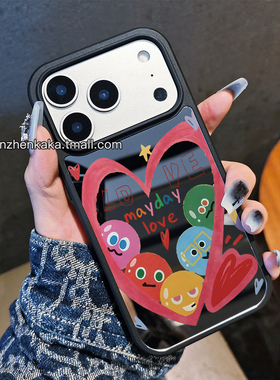 阿信五月天联名魔魔胡胡胡萝卜7promax手机壳Magsafe磁吸带镜子15plus时尚潮流13pro苹果16明星周边iphone14