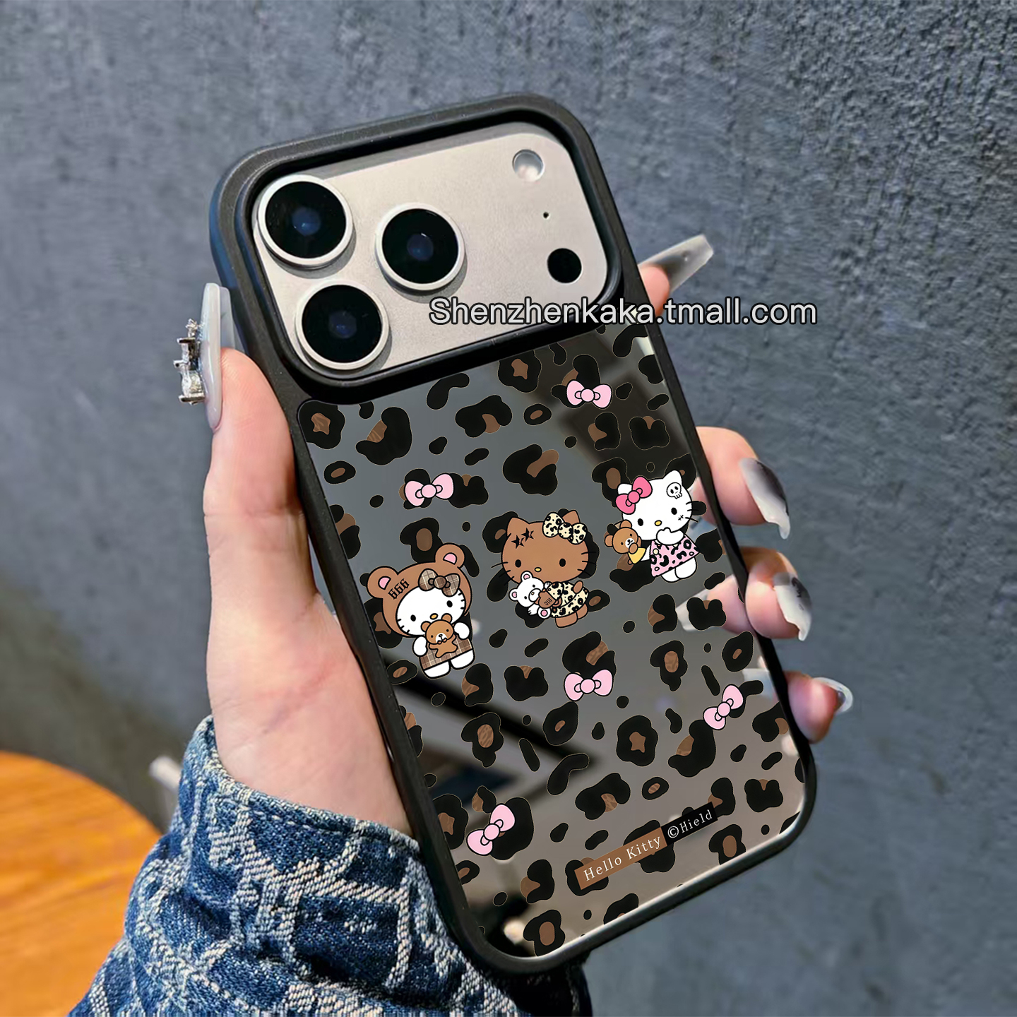 镜面Magsafe磁吸适用17promax手机壳豹纹kitty苹果16日韩女生15plus小众好看iphone14卡通可爱13promax保护套