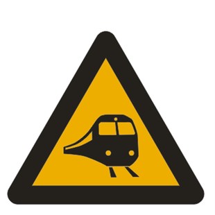 网红火车路牌立式指示牌打卡点路牌导向牌铁道路口小心标识牌站牌
