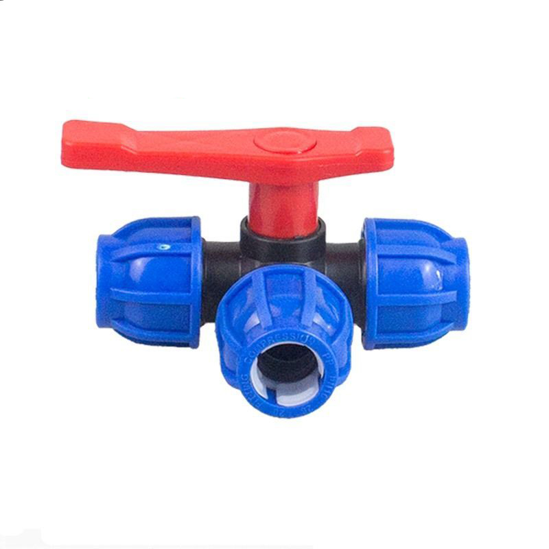 快接三通球阀20四六25管件管快接4分6直接分水管快速开关活接头