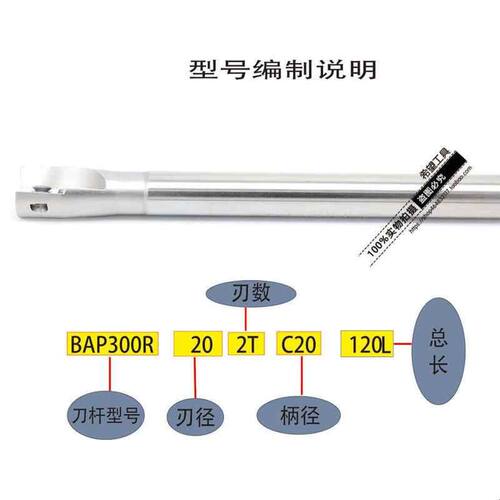CNC BAP300R 铣刀杆 直角立铣刀杆R0.8刀杆 超硬铣刀杆20 21 25