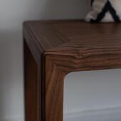 新中式 北方老榆木长条凳实木长凳条凳长木板凳子简约餐桌凳家用