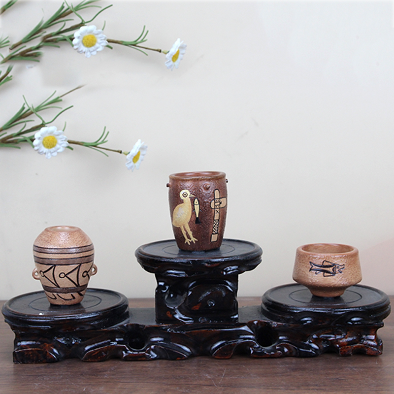 鹳鱼石斧仰韶文化彩陶创意陶瓷仿古收纳桶桌面收纳盒文创礼品笔筒,家居饰品,装饰摆件,淘宝优惠券,粉丝福利购,淘宝优惠卷