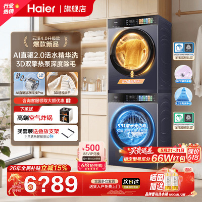 云溪4.0PRO海尔旗舰新款洗烘套装