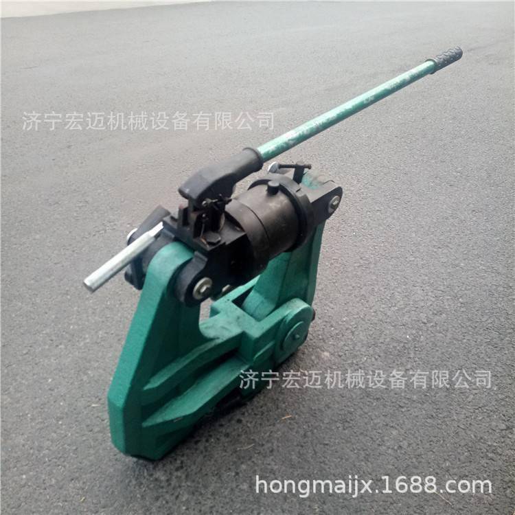 现货手持液压轨道挤孔机钢轨钻孔挤眼机耐用小型矿用手动挤孔机