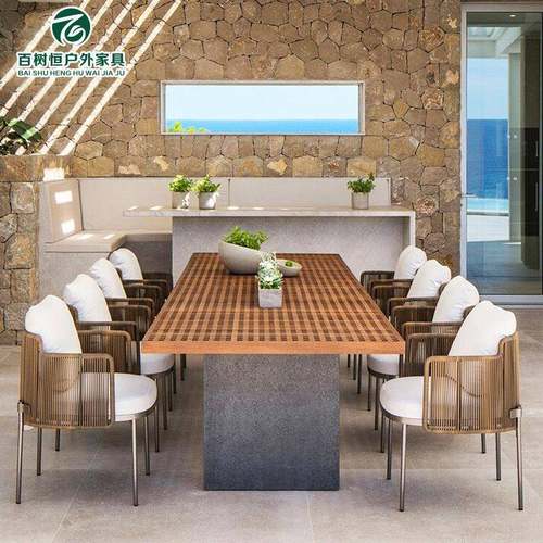 户外桌椅庭院藤椅别墅花园编织休闲椅子北欧室外露台藤编桌椅组合