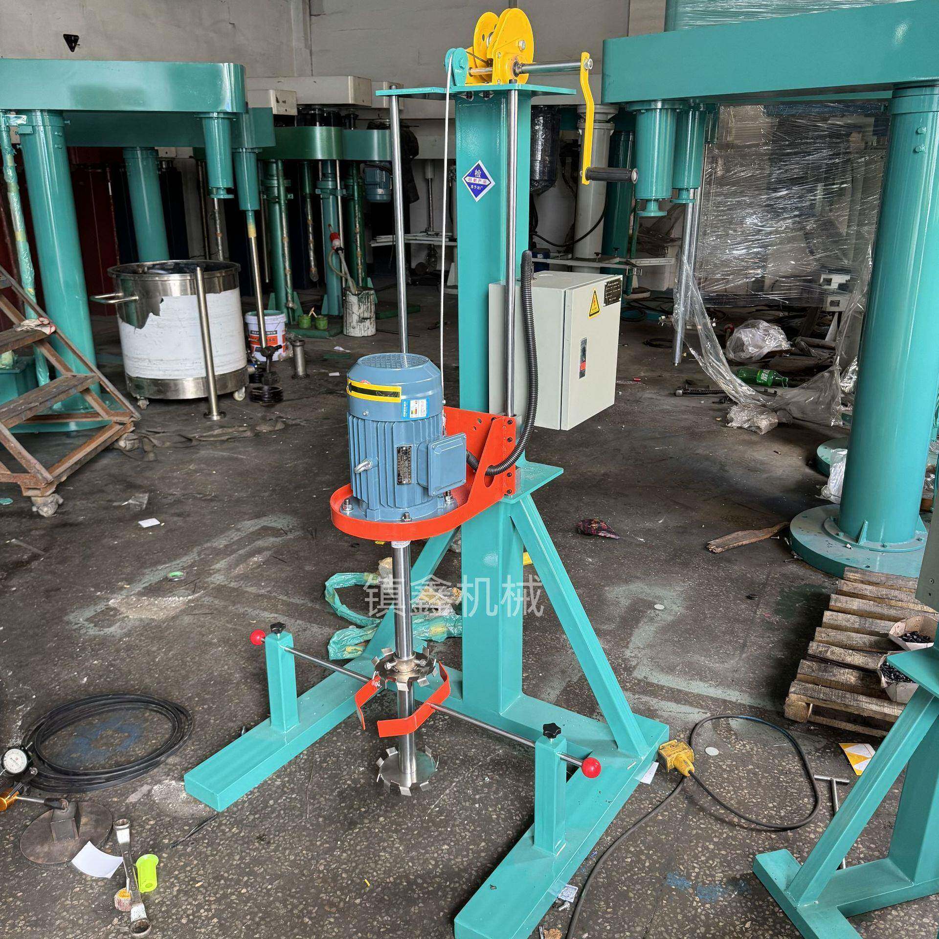 经济实用操作简便涂料胶水分散机螺旋桨叶搅拌机高速调色机