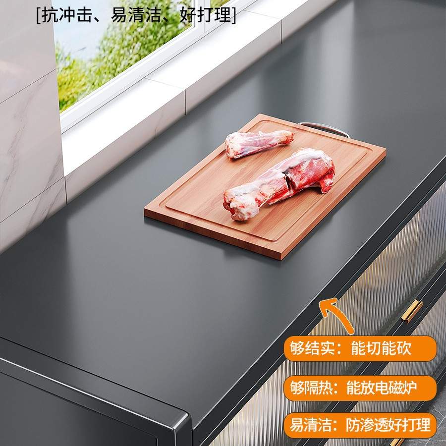 佳帮手厨房置物架落地多层收纳柜多功能家用餐边碗柜防尘储物橱柜