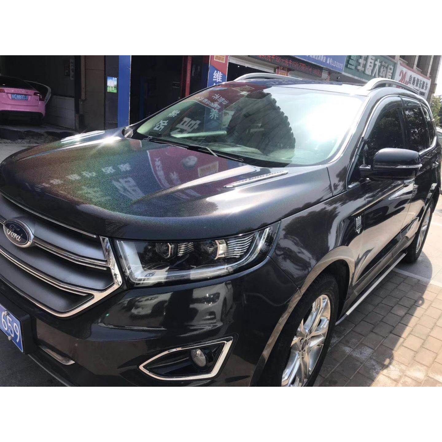 变色龙七彩镭射黑亮面金属珠光幻彩黑色汽车全车身改色贴膜