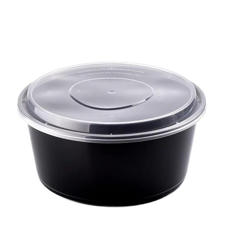 金绿宝加厚凸盖4000ml圆盒一次性火锅冒菜龙虾打包盆大号快餐盒碗