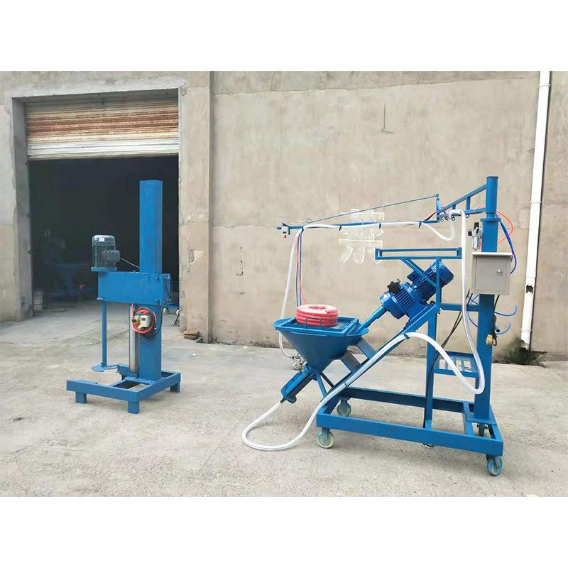 80型螺杆式GRC喷涂机建筑业用玻璃纤维丝机湿式水泥喷浆机