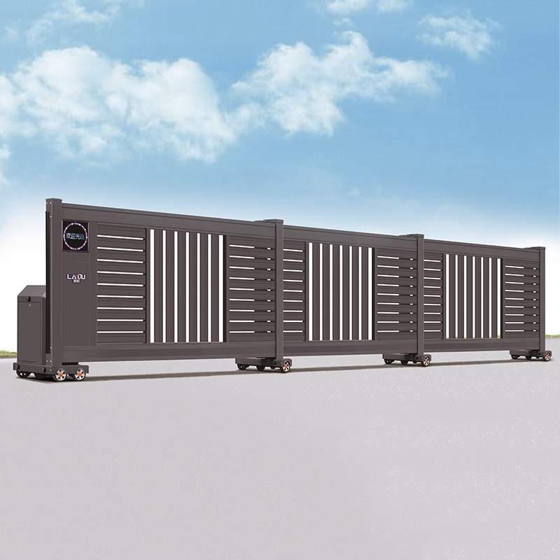 Segmented electric linear sliding door electric doorCustomiz