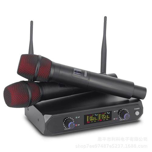 无线麦克风一拖二户外舞台演出家用ktv音响卡拉OK话筒