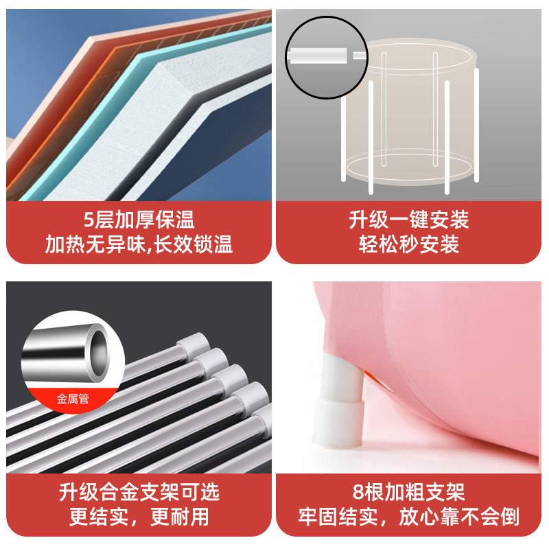 新款折叠浴缸 成人泡澡桶大人可折叠洗澡桶家用沐浴汗蒸浴桶