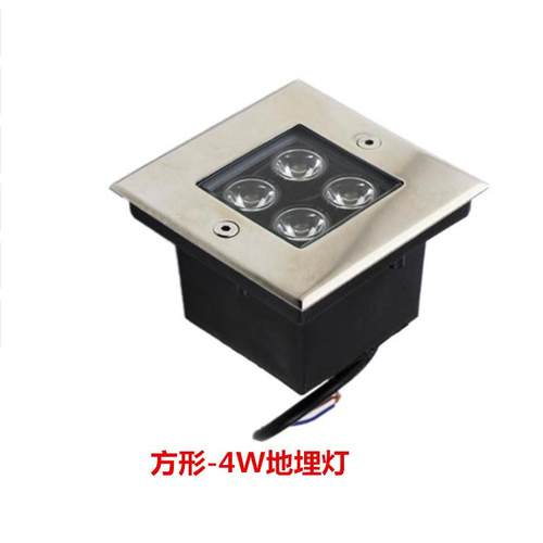 LED方形埋地灯4W5W6W9W12W不锈钢庭院灯公园景观灯户外灯地埋灯