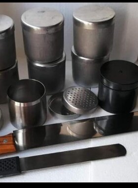 环刀 100 200立方不锈钢取土环刀托取土器钻手抦底盖