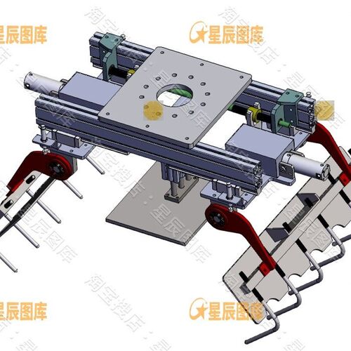 90套码垛机器人夹具3D图纸机械抓手机械爪夹具三维模型SW  K024