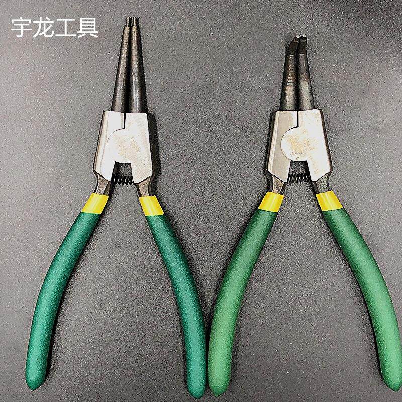 厂家7寸卡簧钳内外卡钳多功能挡圈钳内弯外弯内直外直卡簧钳