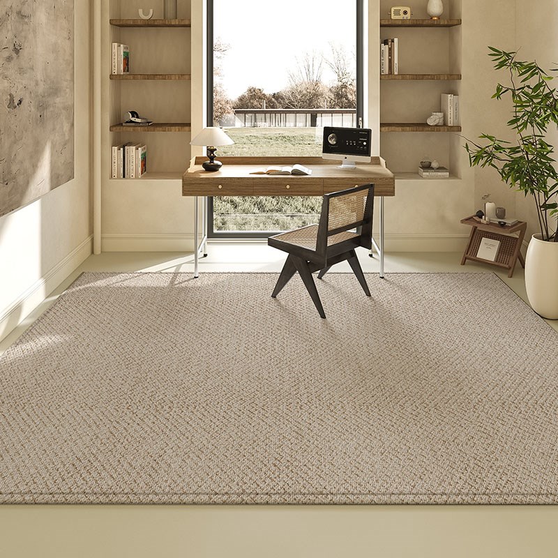 书房地毯侘寂风电脑椅地垫家用耐脏免打理隔音脚垫防滑转椅垫