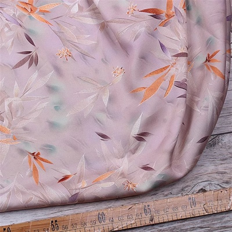 【裸粉】祥福缎绸夏80支贡缎真丝棉绸人造棉洋装套装裤睡衣布料