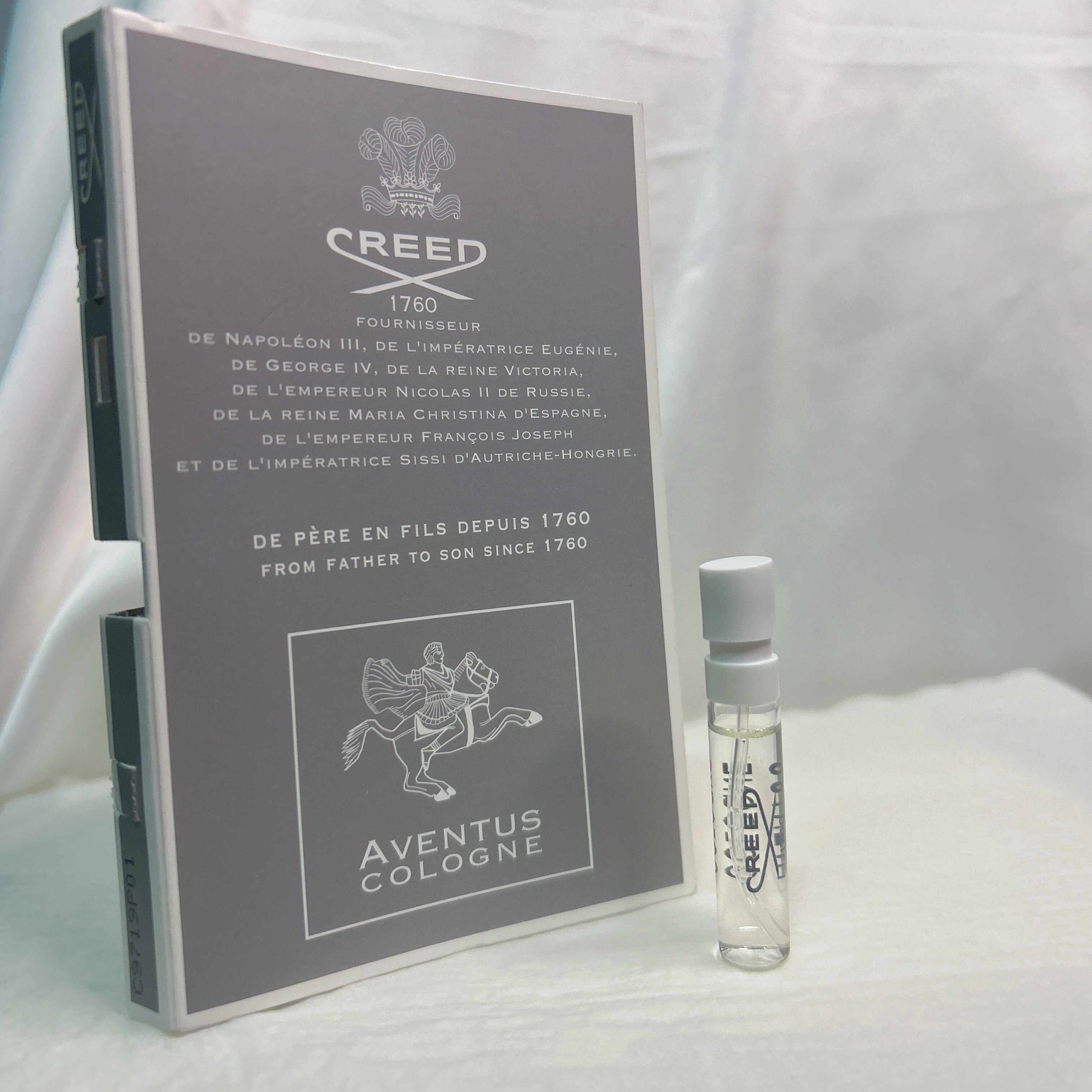 Creed拿破仑之水 古龙水香水试管小样2ml