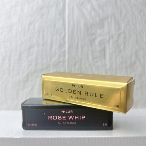 PHLUR玫瑰藤鞭香水Rose Whip/黄金法则Golden Rule香水2ml小样