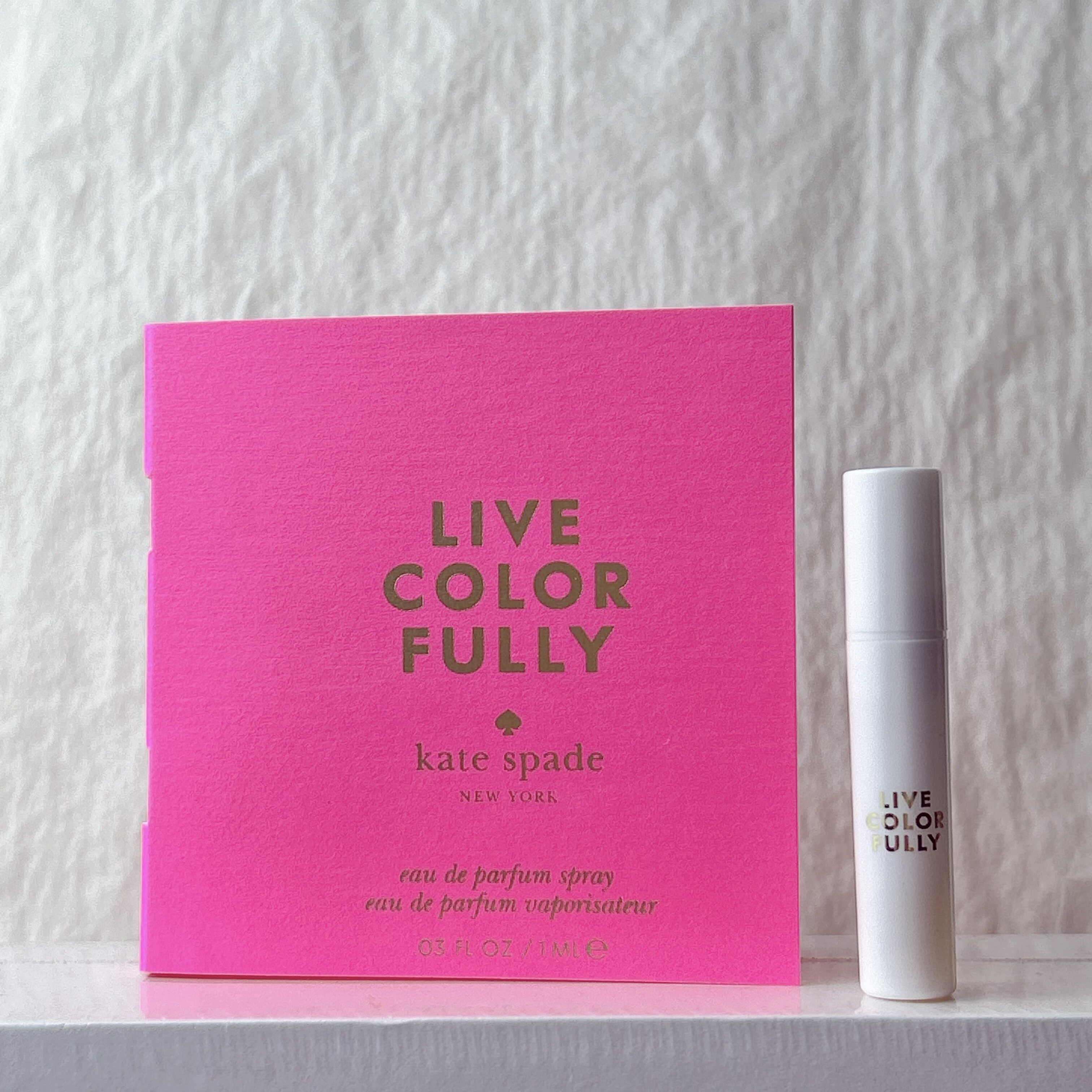 Kate Spade live color fully多彩生活试管香水小样1ml花果调