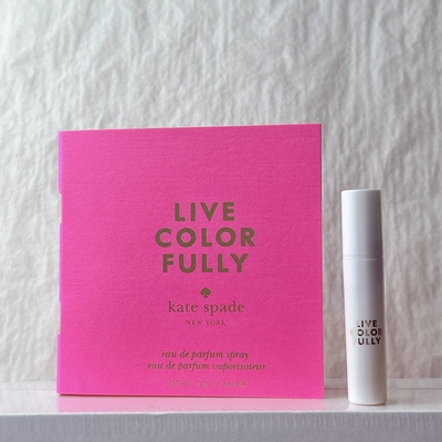 Kate Spade live color fully多彩生活试管香水小样1ml花果调