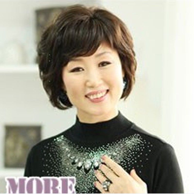 真发假发套女短发妈妈中老年假发短卷发中年女士化疗假发真人发丝,美发护发/假发,日常整顶假发,淘宝优惠券,粉丝福利购,淘宝优惠卷