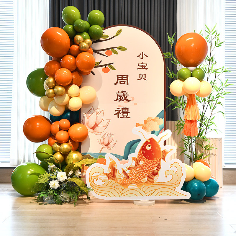 抓周宴一周岁礼生日布置男女宝宝装饰场景粉背景墙新中式古风kt板,节庆用品/礼品,装扮布置套餐,淘宝优惠券,粉丝福利购,淘宝优惠卷