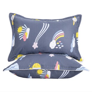 加厚纯棉学生枕套40X60CM单人款家用48X74大号枕芯套一对装拉链款