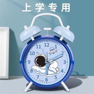 闹钟充电款儿童男女孩小学生专用起床神器强力叫醒闹铃时钟表2023