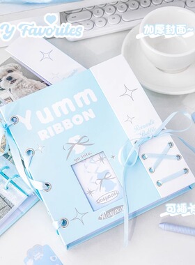 RosyPosy柔设卡册四宫格高颜值专辑小卡收纳册3寸拍立得活页相册柔柔活页ins风拍立得相册明星少女心收集卡片