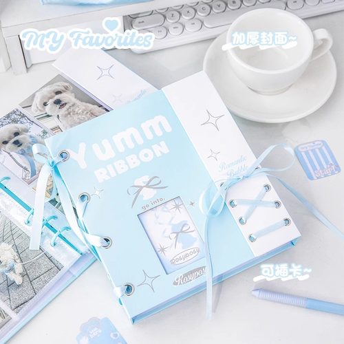 RosyPosy柔设卡册四宫格高颜值专辑小卡收纳册3寸拍立得活页相册柔柔活页ins风拍立得相册明星少女心收集卡片