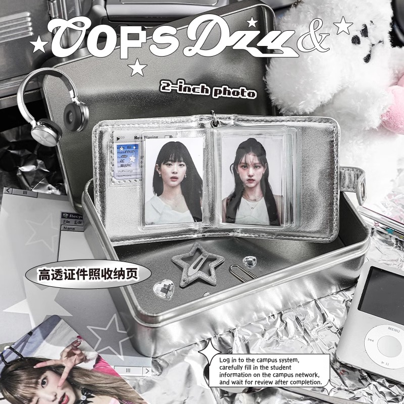 OOPSDAY迷你卡册原创卡册追星定制活页内页明信片收纳册卡片收纳册四格满天星爱豆专辑一二宫格拍立得相册