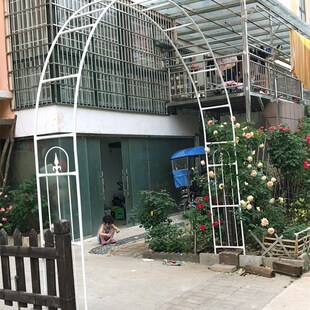 婚庆花门拱门花架爬藤架子铁艺花架绢花拱门桁架拱门架子圆形花门