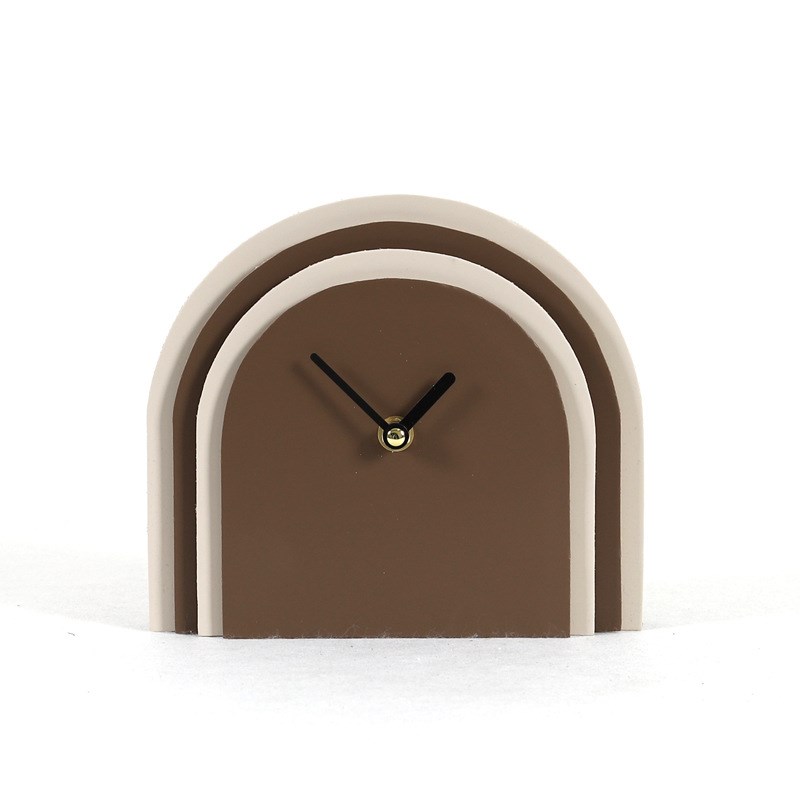 金属几何支架时钟复古木质耳机架电视柜书房客厅儿童房样板房摆设