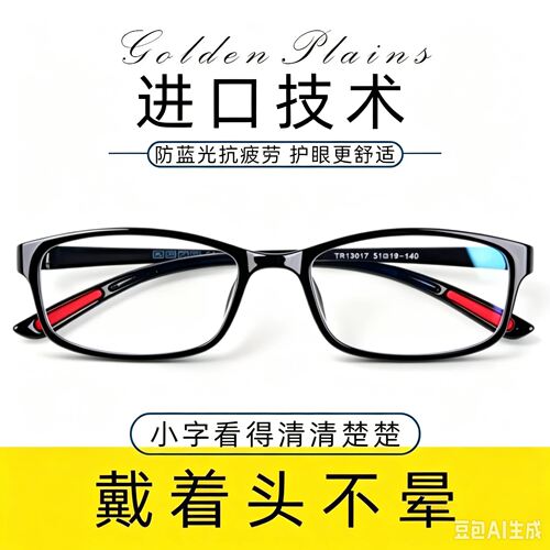 高清防蓝光抗疲劳超轻老花镜