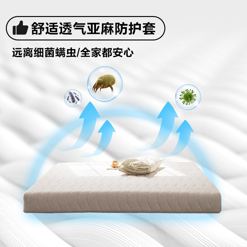 雅栈椰棕乳胶床垫可拆洗独立袋装弹簧护脊床垫防潮防螨护腰两用垫