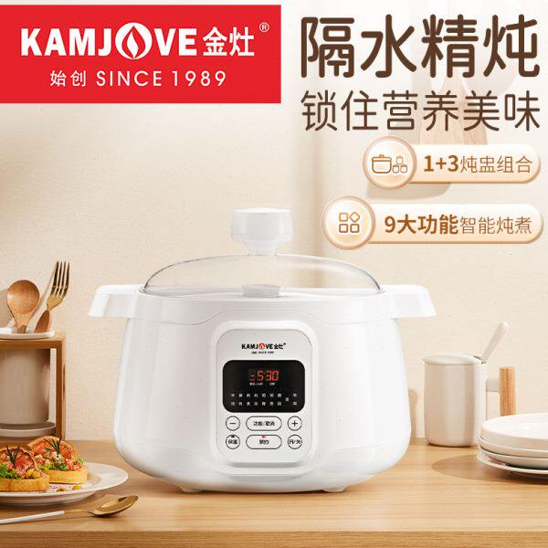 G水5隔金灶小型K20-电炖盅煮粥锅燕窝煲汤锅全自动家用陶瓷电炖锅