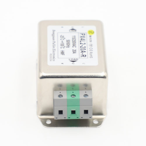普鑫电源滤波器厂家直销PX4L2-20A-R双滤波端子台接线可导轨式安