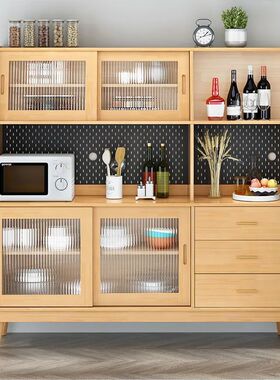 Tal实木餐边柜茶水柜家用碗柜橱柜现代简约靠墙多功能酒柜餐厅储
